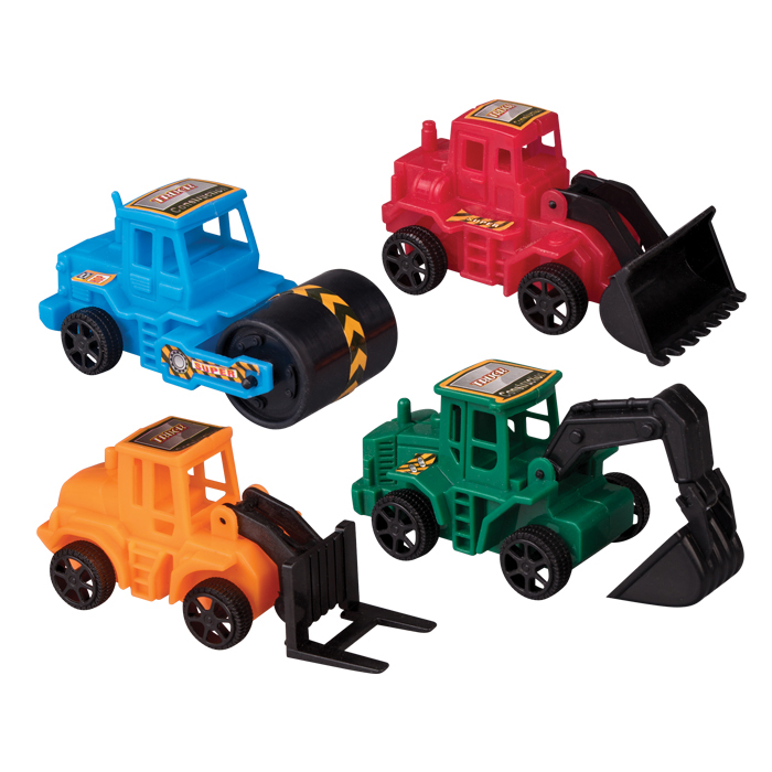 Pull Back Construction Vehicles 24 assorted/pk (27321)